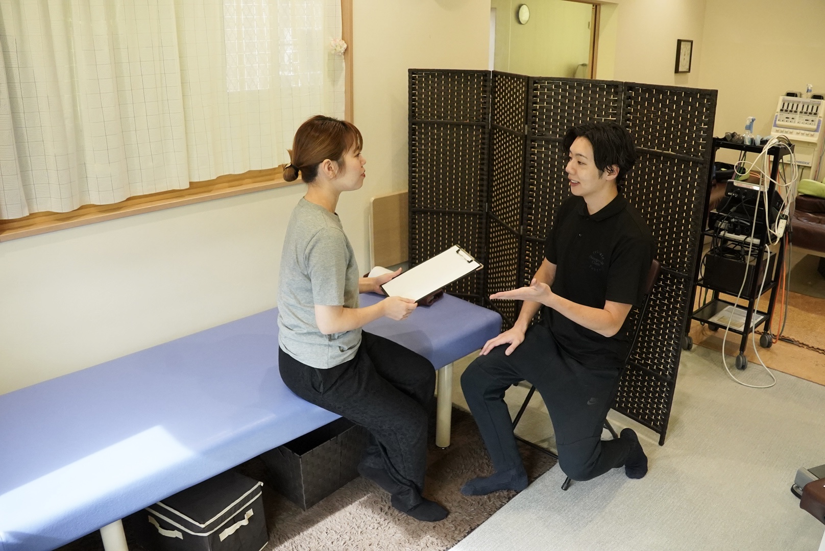 施術後の再評価・説明